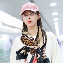Yang Zi with long scarf scarf shawl