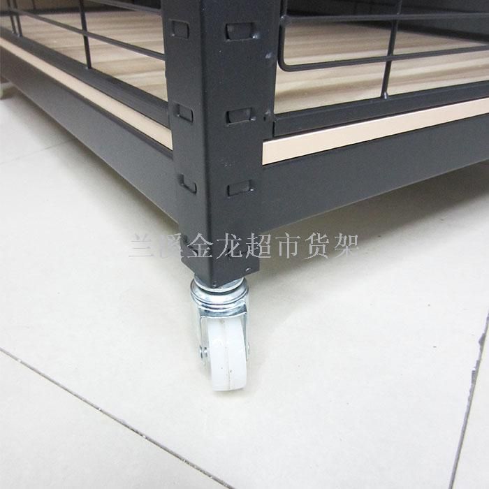 超市带轮促销架便利店货架零食展示架两层促销台详情图3