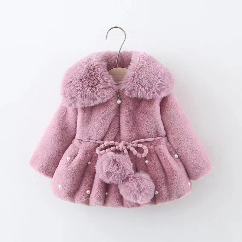 冬季女童毛绒外套3一5岁产品图