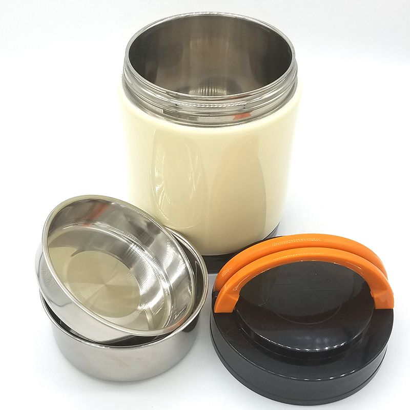 Factory direct sales of stainless steel steamed lunch boxes, vacuum insulated pot, lunch pot detail image 1