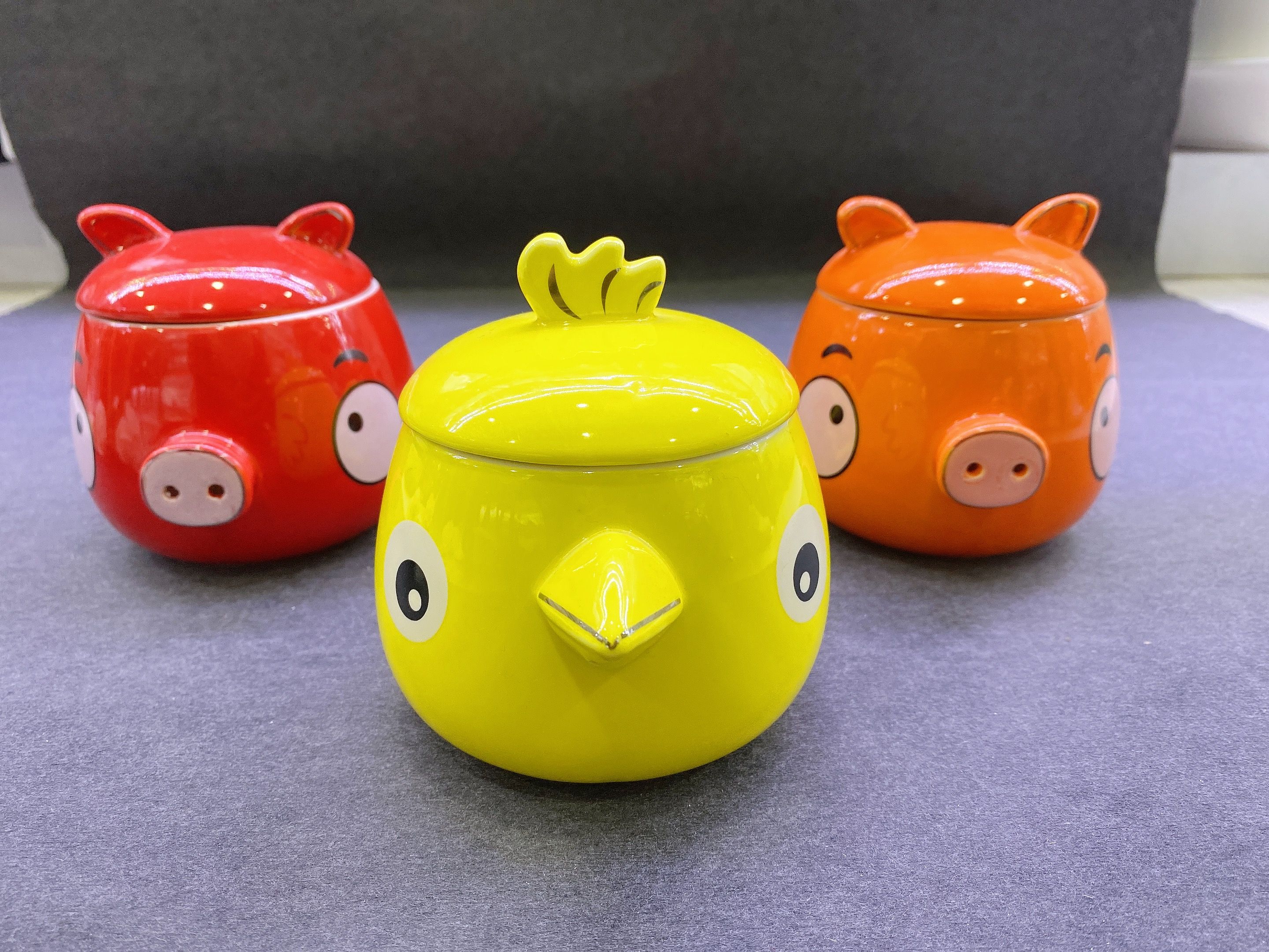 Ceramic cartoon cup cute animal cup mix color