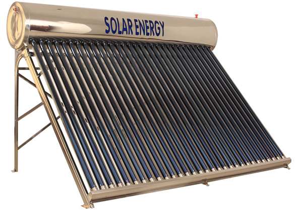 solar water heater, non-pressure-bearing stainless steel 30-tube 300L solar water heater detail image 2