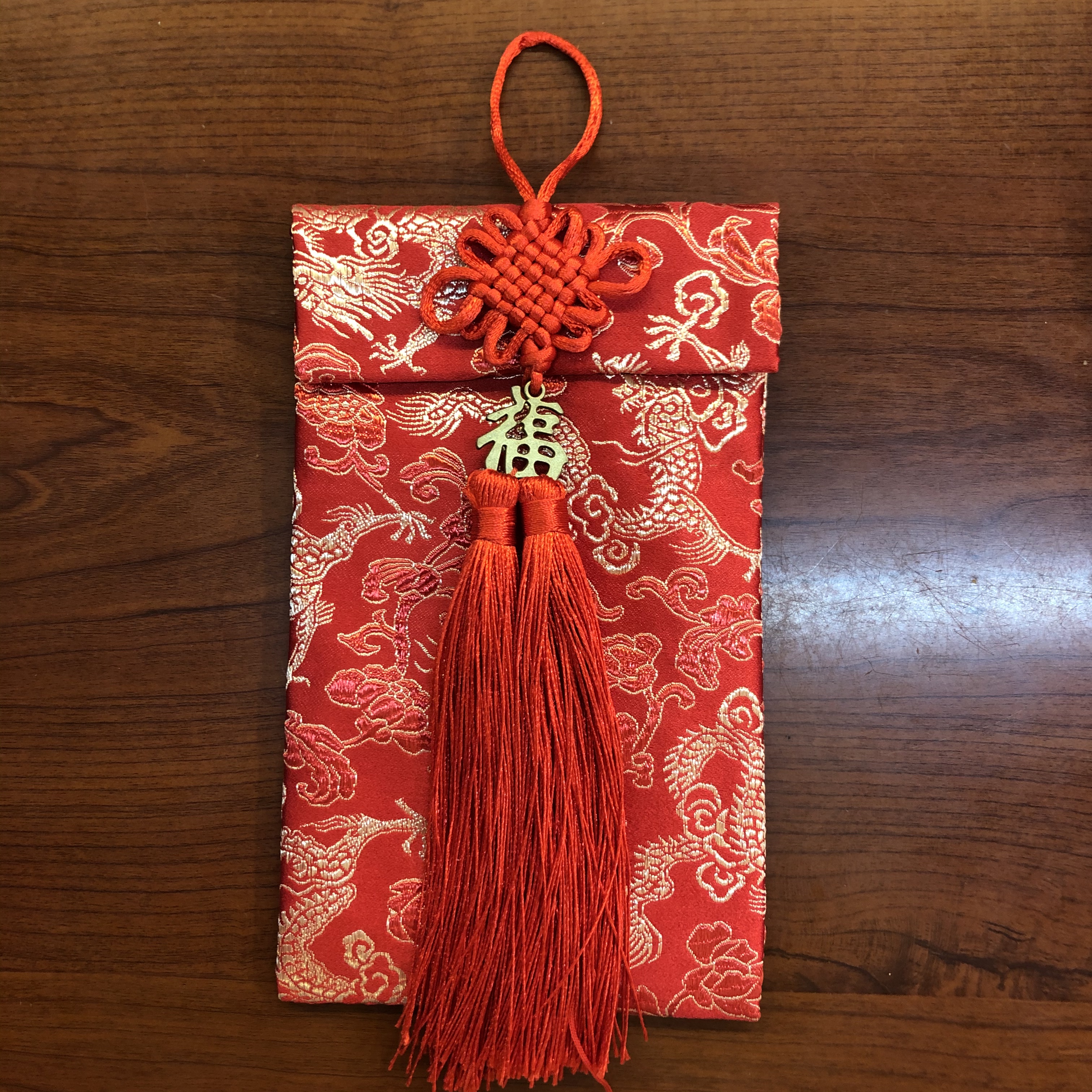"Fabric Red Envelope with Auspicious Characters 3 (Single Category) details Picture