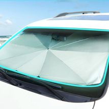 汽车伞式遮阳挡，钛银汽车遮阳伞，折叠伞式太阳挡