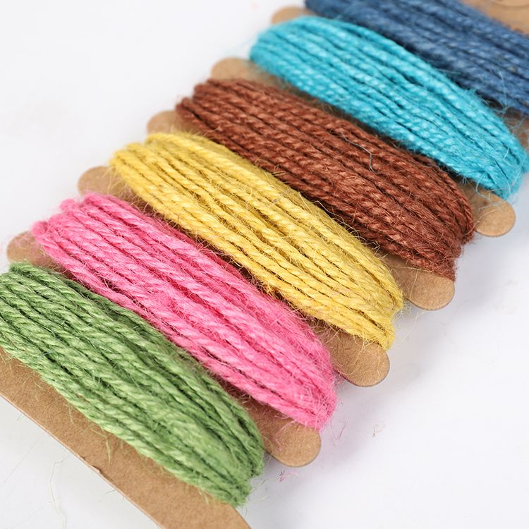 3M/色 彩色麻绳6色一卡挂卡包装详情图7
