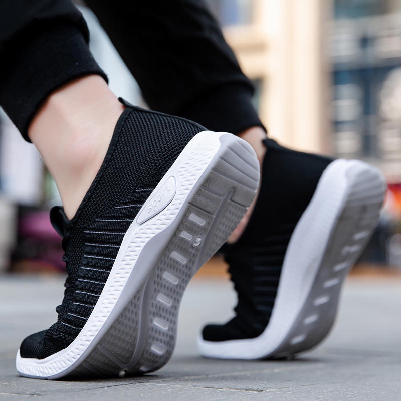 夏季透气休闲运动男士跑步潮鞋百搭板鞋网鞋潮流网面2020新款男鞋20产品图