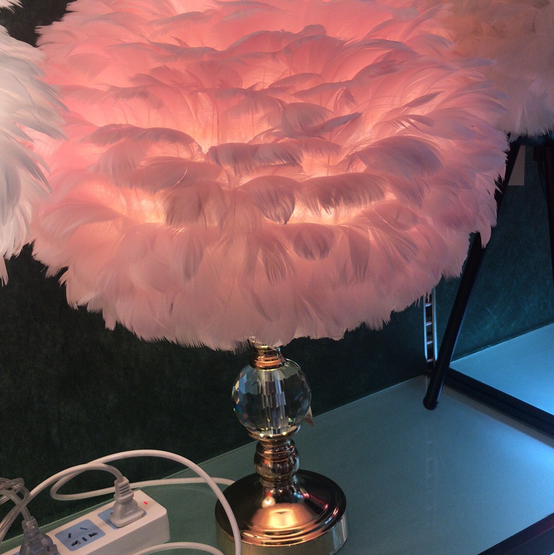 Princess Feather crystal desk lamp thumbnail