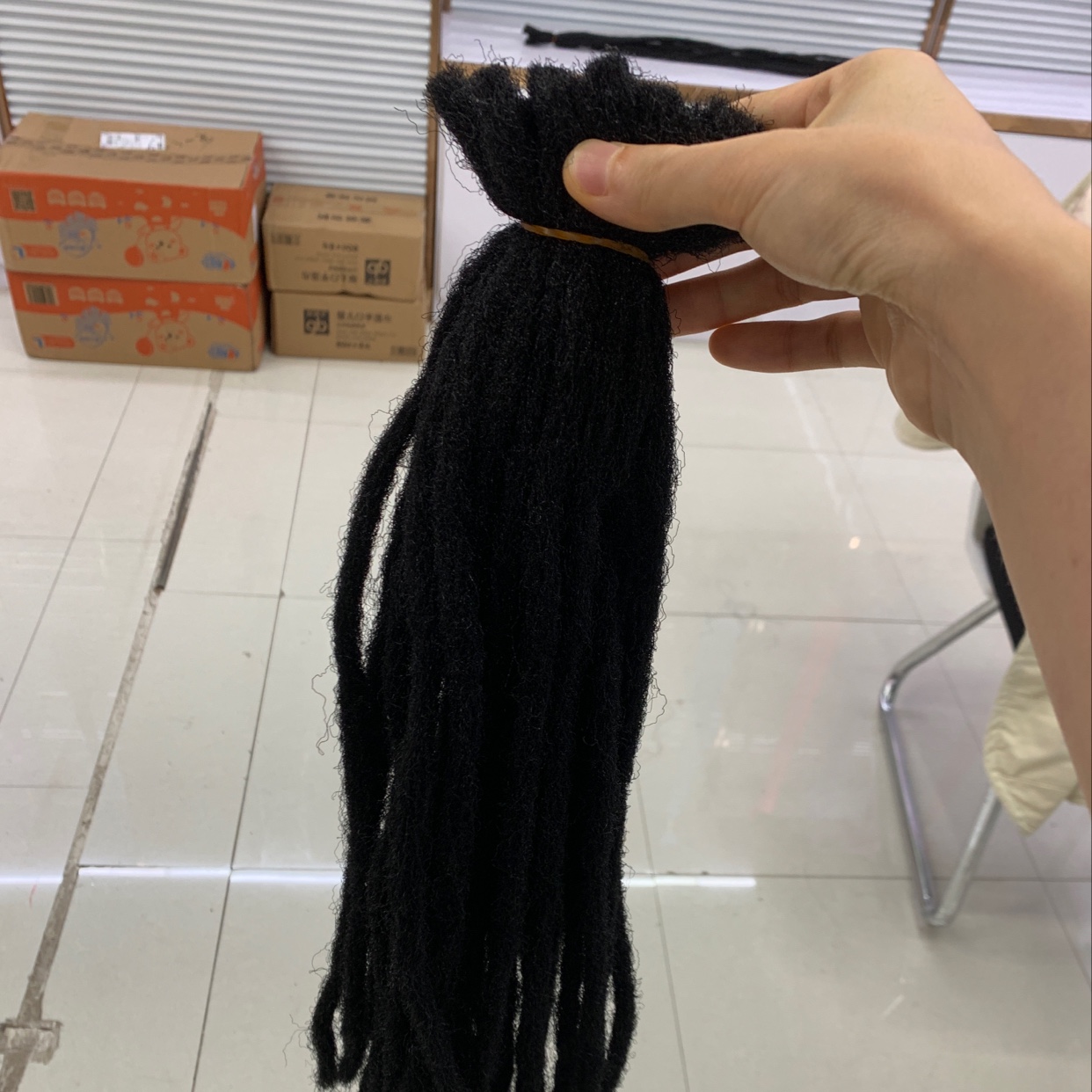 brazilian wool hair 巴西丙纶丝 50cm一根2克 dirty braid 脏辫产品图