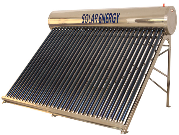 solar water heater, non-pressure-bearing stainless steel 30-tube 300L solar water heater detail image 3