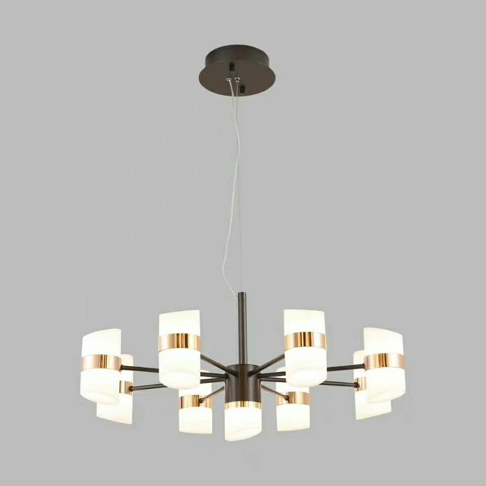 6-head LED Nordic style horizontal installation detail image 2