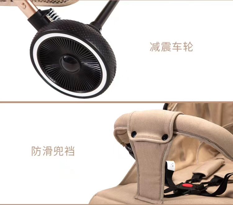 Baby stroller, three-fold airplantable baby stroller, defecating type children's stroller A10-B detail image 1