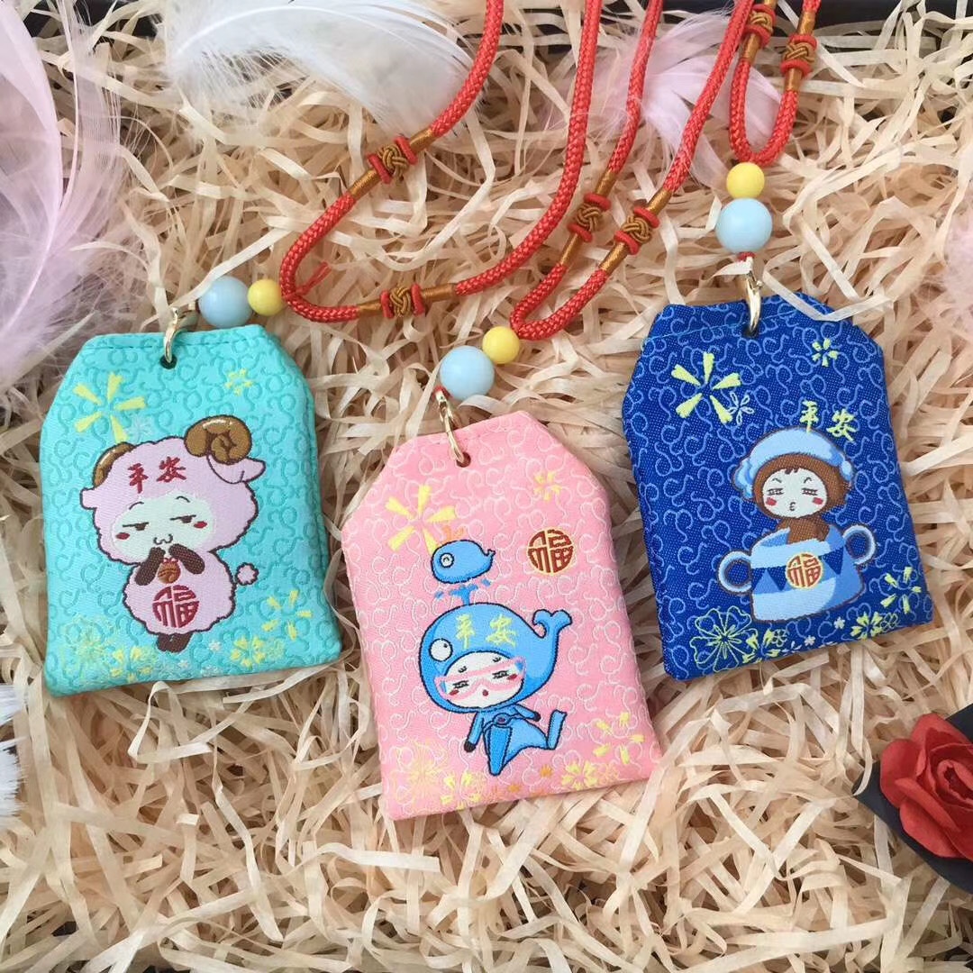 Twelve zodiac cartoon baby neck sachet with mugwort for mosquito repellent