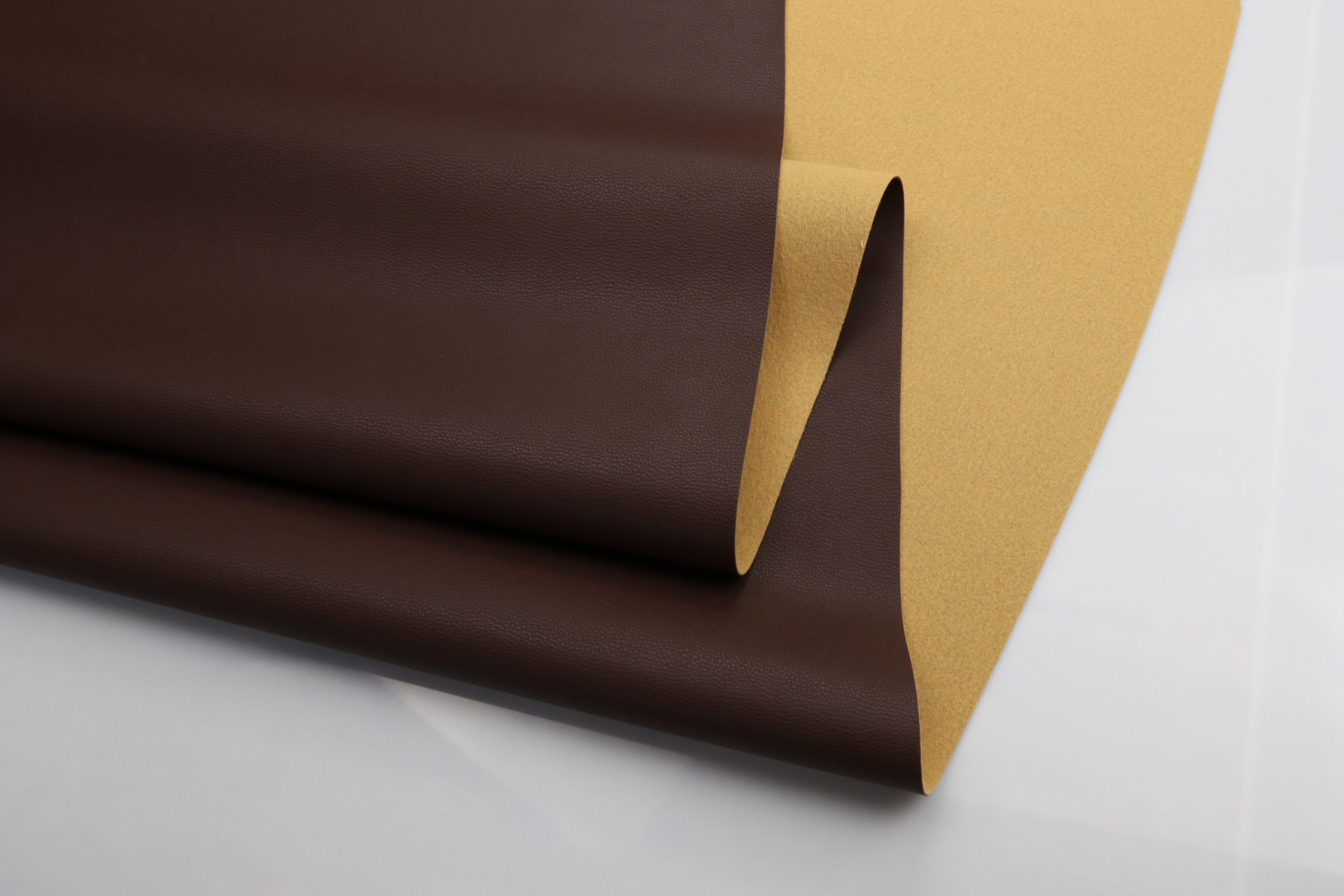 工厂直销现货pvc环保人造革细纹路箱包包装家居革面料详情图3