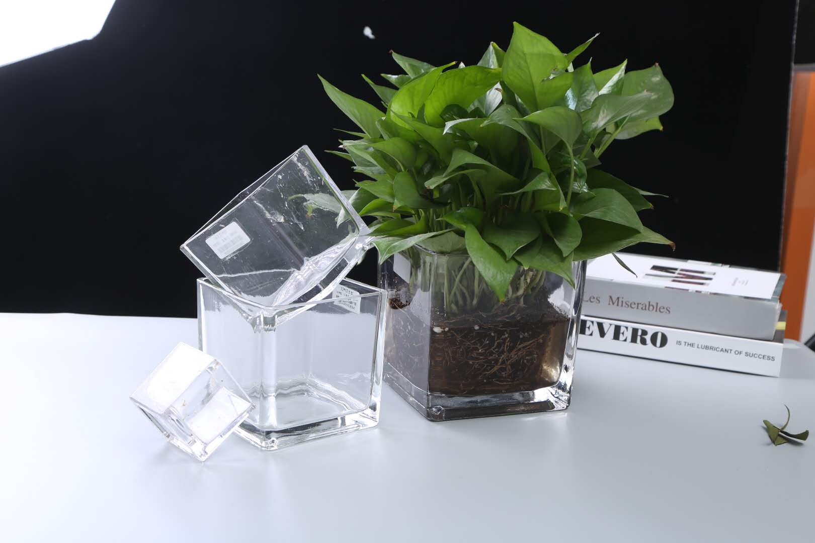 创意透明方形小花盆详情图1