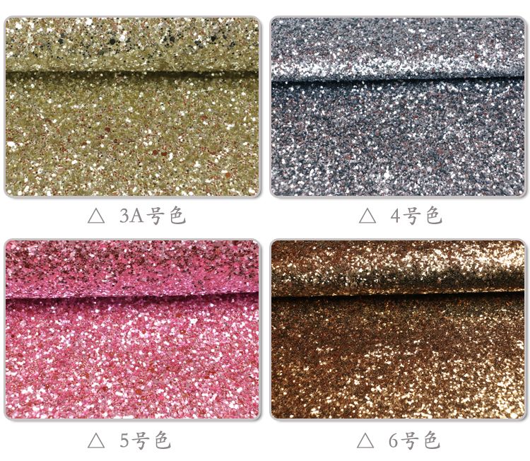 Factory direct sales of scallion powder, glitter shoe materials, sequined glitter, scallion powder artificial leather, Glitter pu leather fabric detail image 5