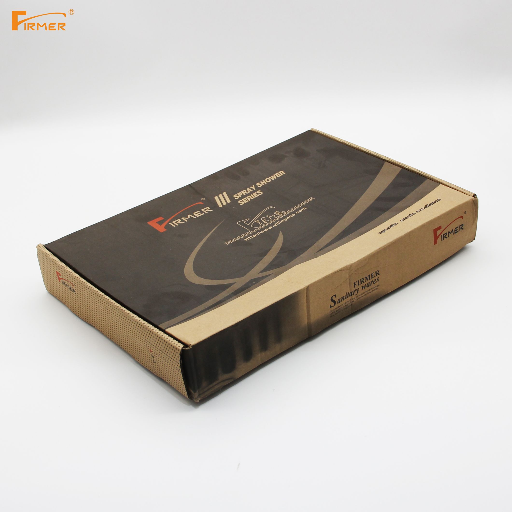 The FIRMER kitchen faucet from Ilinuo is made of all copper and 304 stainless steel, and is splash-proof Item Picture