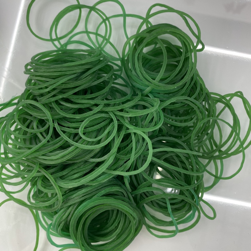 38透明绿色橡皮筋 直径3.8cm橡胶圈 皮筋