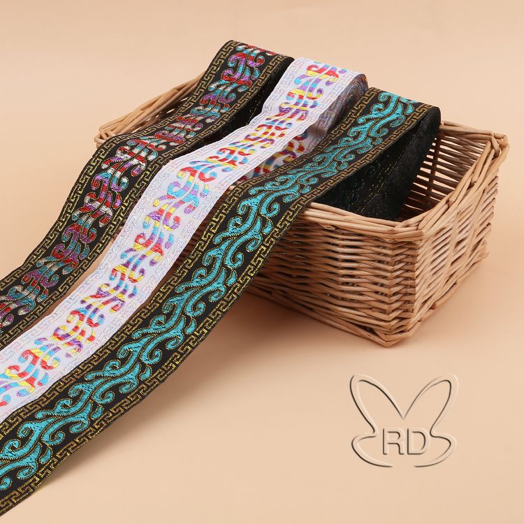 4 Cm National Antique Lace Computer Jacquard Webber Performance Clothing Accessories Wholesale