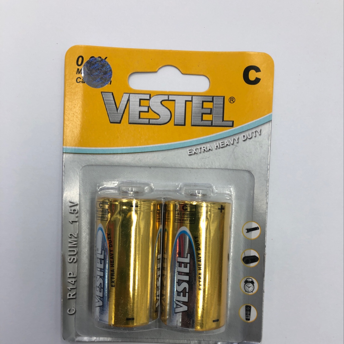 VESTEL No. 2 has two card-attached batteries details Picture