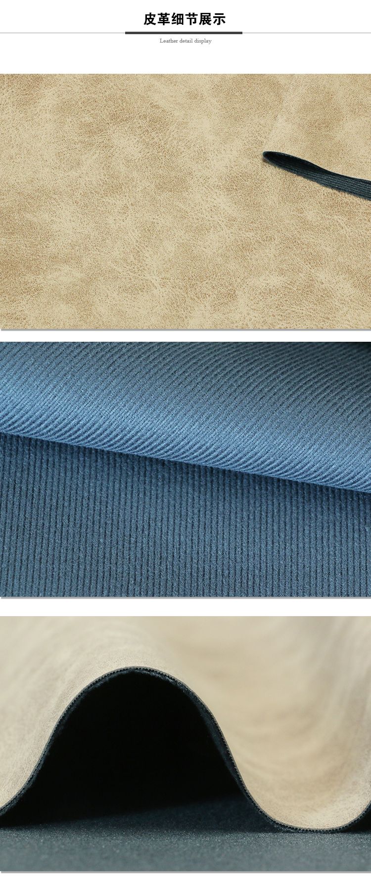 Factory direct sales of artificial leather, matte sheepskin, bag and shoe materials, cosmetic and leather materials, two-color suede matte pu leather detail image 4