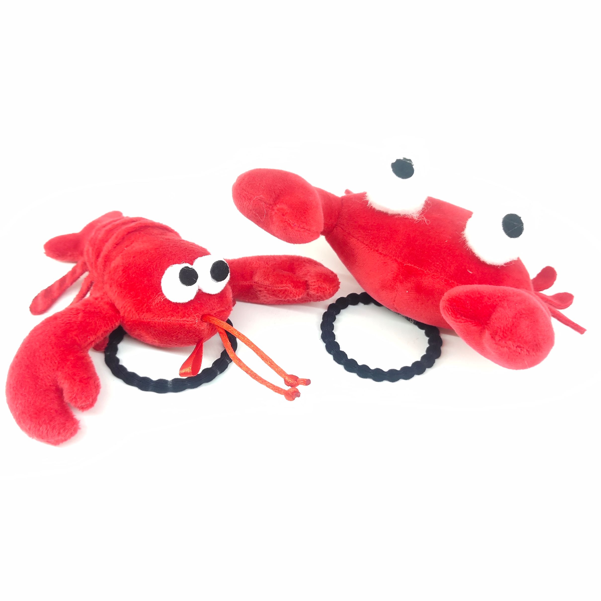 Stuffed cartoon headgear crayfish stick head rope crab hair rope hair band