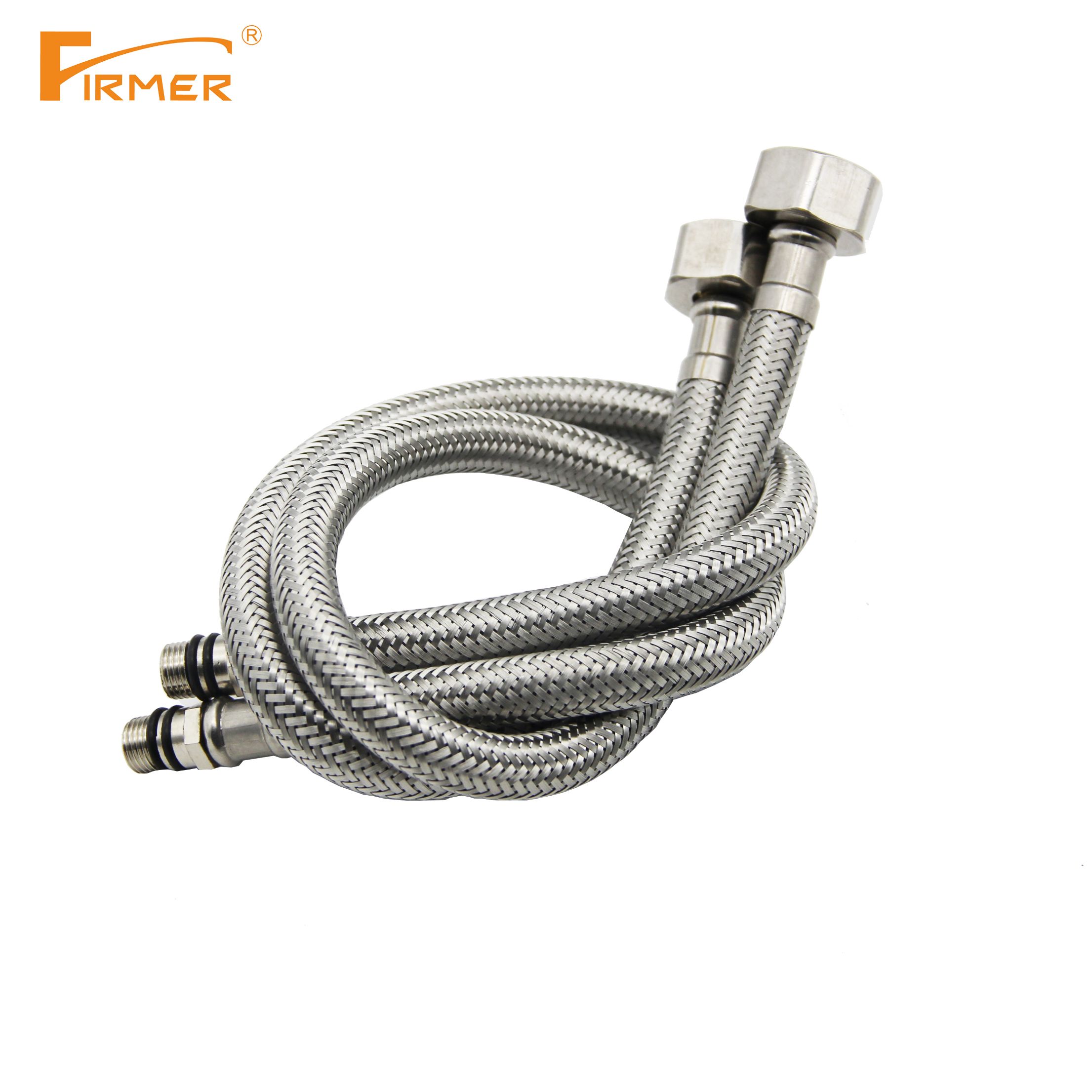 FIRMER washbasin faucet, stainless copper hot and cold water washbasin, bathroom countertop, single-hole washbasin Item Picture