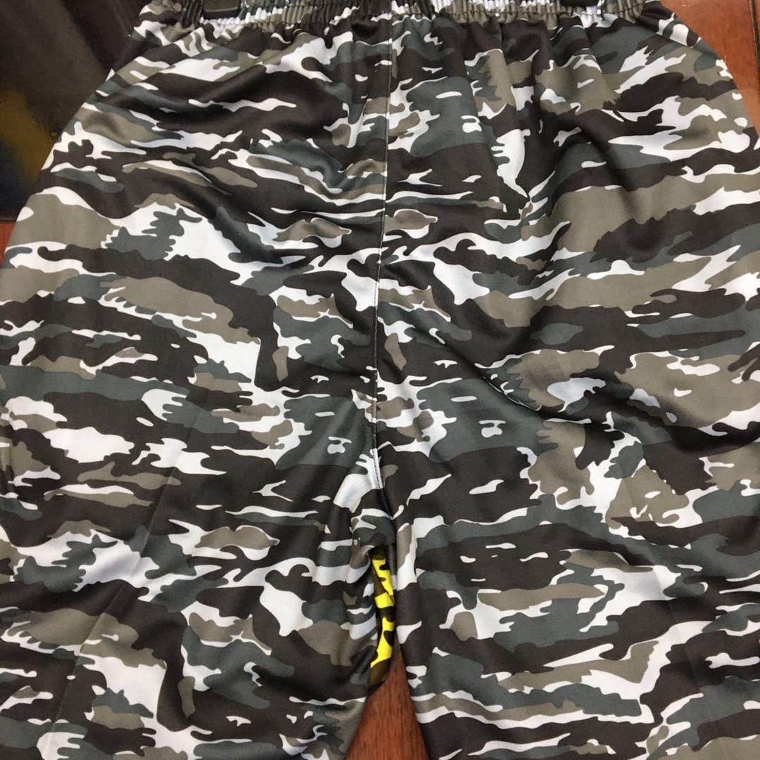 Customized trendy and fashionable sports pants with black and white patterns for export