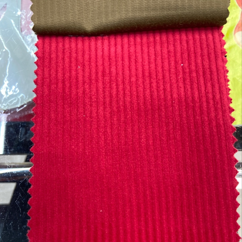 红色抽条荷兰绒布料装饰品工艺品头饰布料服装布匹多色可选