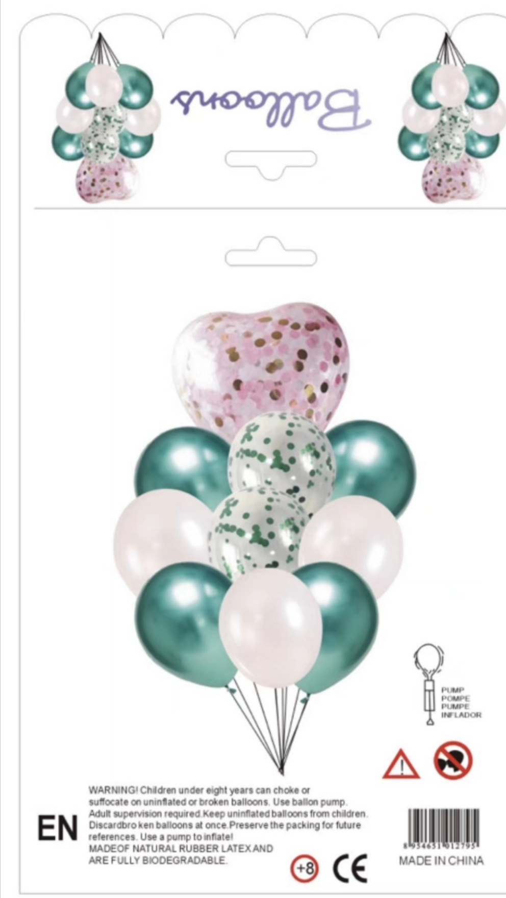 See-through chicken heart sequin set