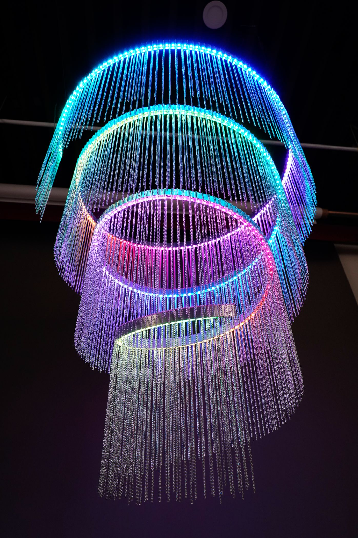 Yiwu Chaton wedding props --2020 new colorful tassel lamp wedding decoration thumbnail