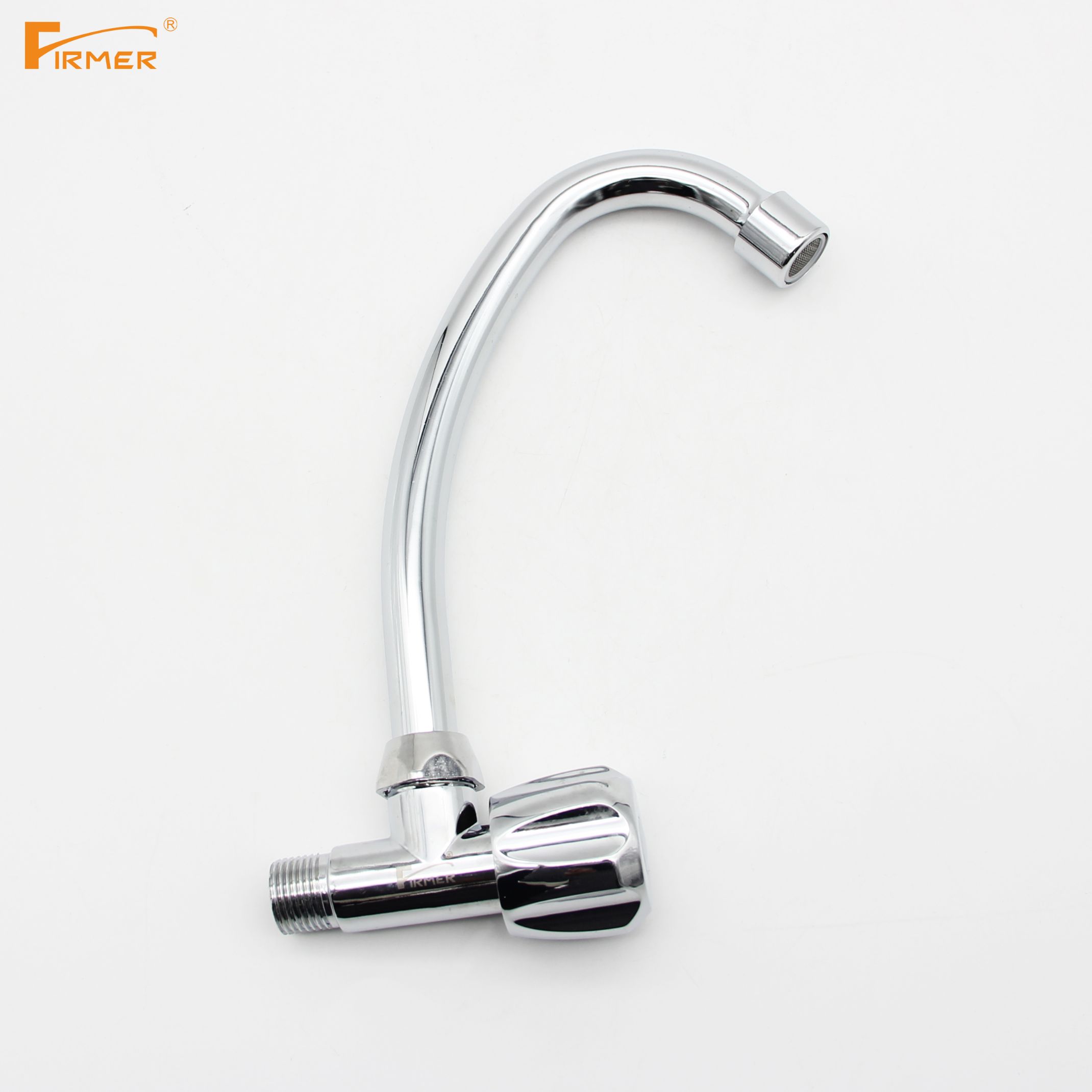The FIRMER copper wall-mounted single-hole mixing valve with rotatable sink faucet from Yilinuo details Picture