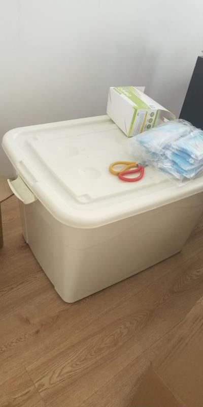 透明整理箱，彩色整理箱有大号小号，简约透明收纳箱详情图2