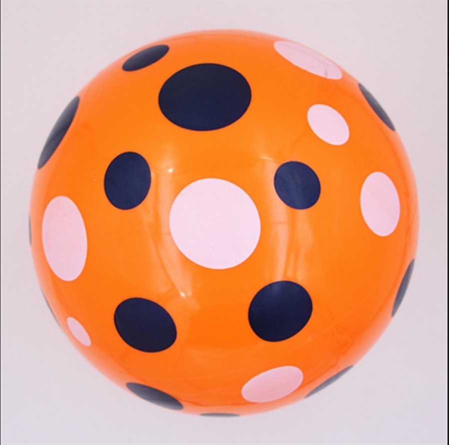 Wholesale of 9-inch double-printed round ball inflatable toys, 300 pieces each