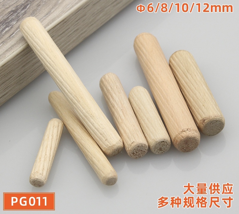 6m8m10m12 wood veneer, wood tenon, high-quality eucalyptus wood tip, wood plug, connecting pieces, furniture accessories, three-in-one wood veneer