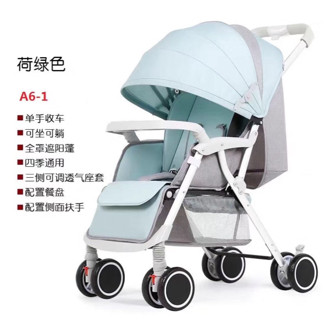 Baby stroller, three-fold collapsible baby stroller for flying, defecating type children's stroller A6-1 detail image 10