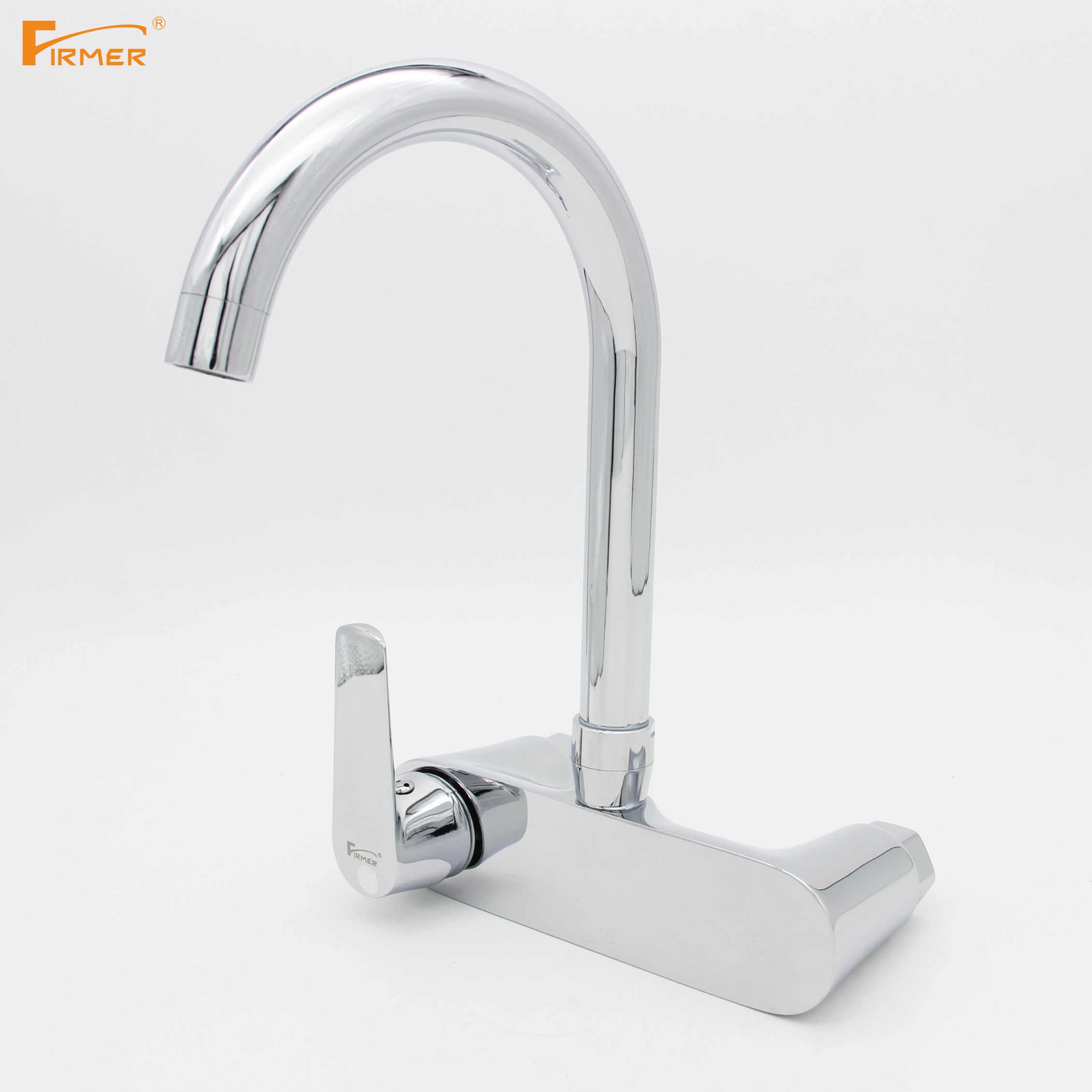 FIRMER wall into the full copper kitchen faucet hot and cold faucet 360 degrees rotating sink sink sink Specification drawing