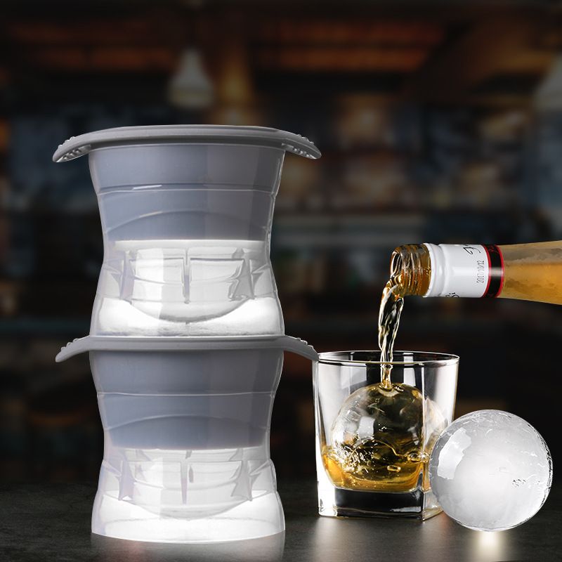 威士忌冰球模具圆形冻冰块模具制冰神器大号冰格制作器球形硅胶盒详情图1