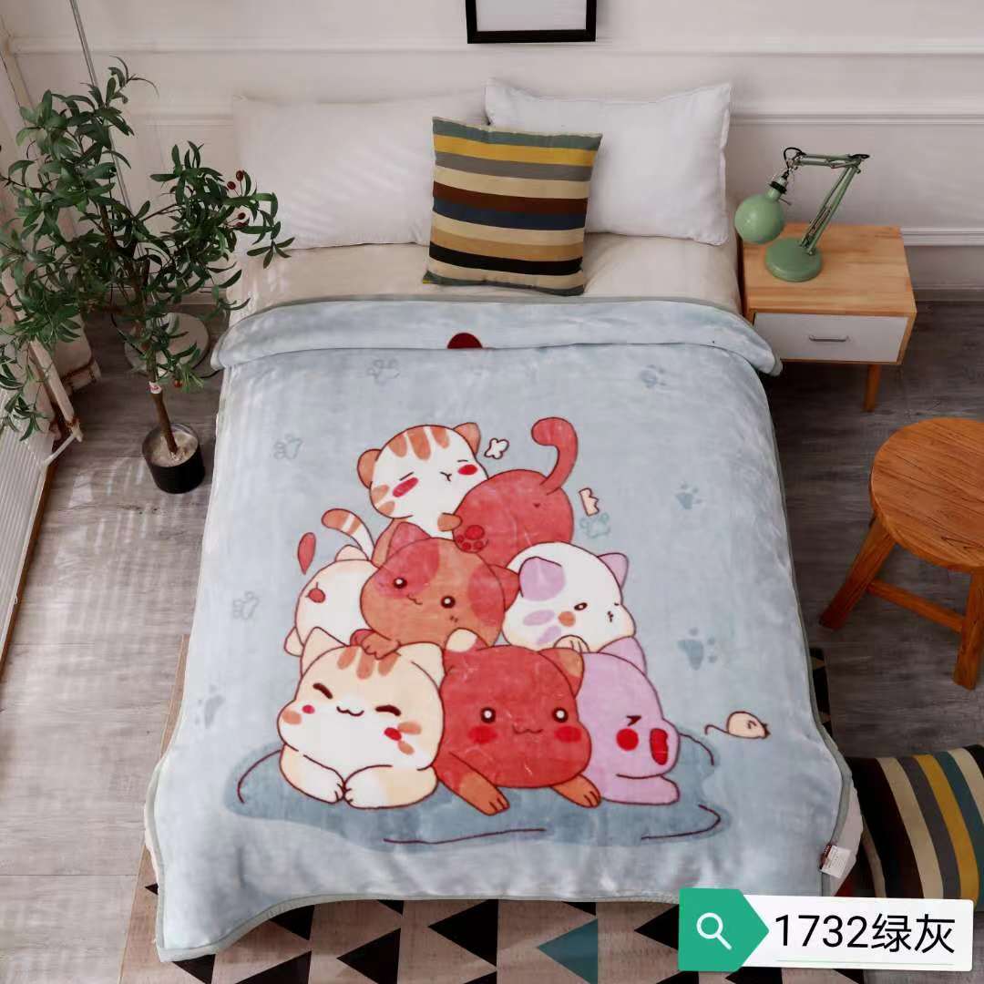 Manufacturers direct children blanket thickening super soft skin nap blanket blanket blanket wholesale foreign trade a substitute hair thumbnail