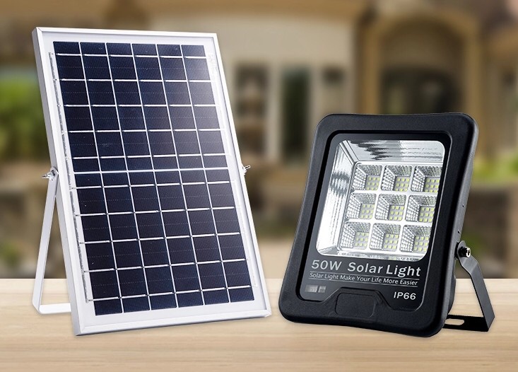 Solar floodlight grid type 50W