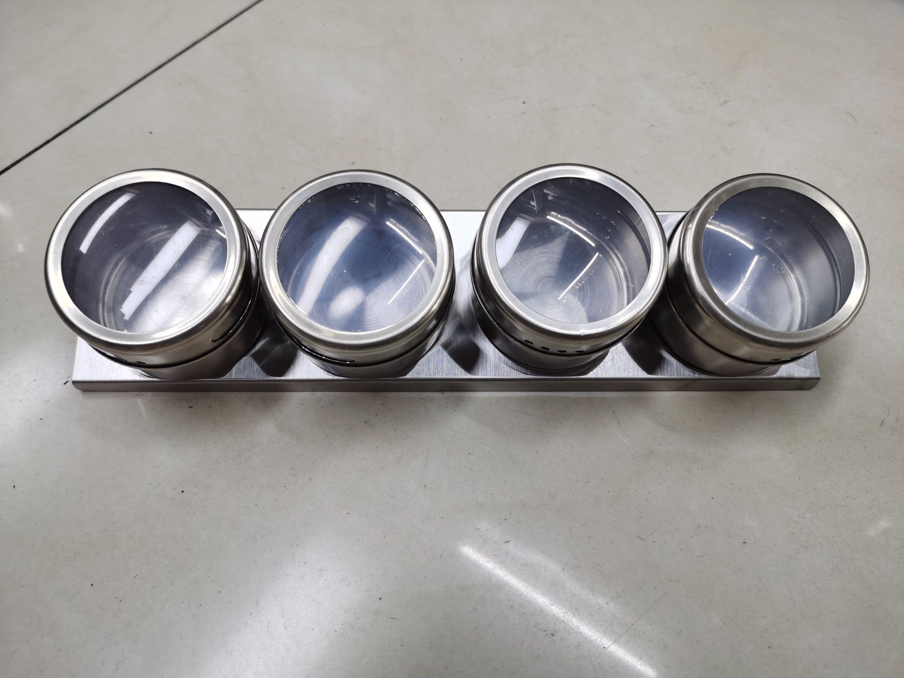 Stainless steel spice seasoning jar set with multiple styles Item Picture