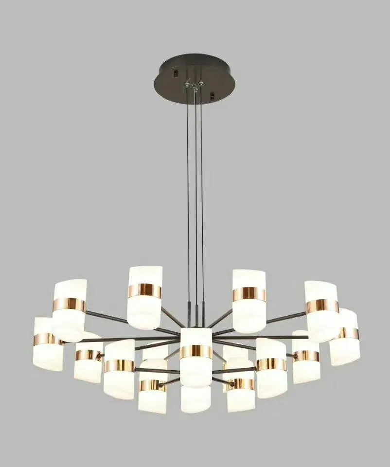 LED European-style 8+1 chandelier detail image 3