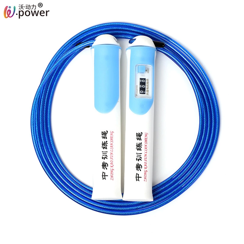 Wopower Counting Bearing steel wire skipping Rope, adult sports goods, middle school students' competitive competition, high school entrance examination training skipping rope G1939 Application Scenario