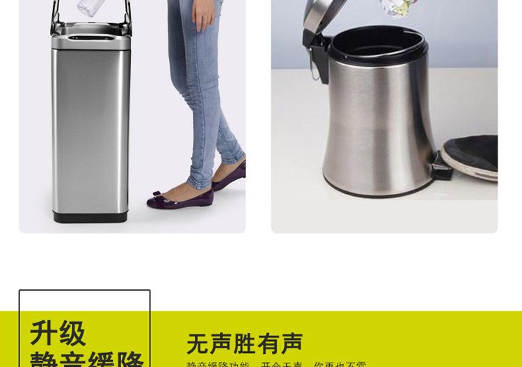 EKO smart trash can, automatic sensor trash can, kitchen and living room automatic large garbage trash can 30L detail image 12