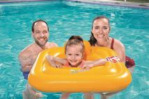 Swim Safe™ 30" x 30"/76cm x 76cm 方形婴儿座圈 充气泳圈