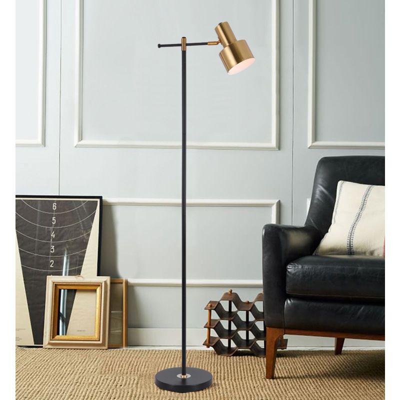 Postmodern Nordic living room floor lamp creative personality stainless steel floor lamp bedroom study LED floor lamp