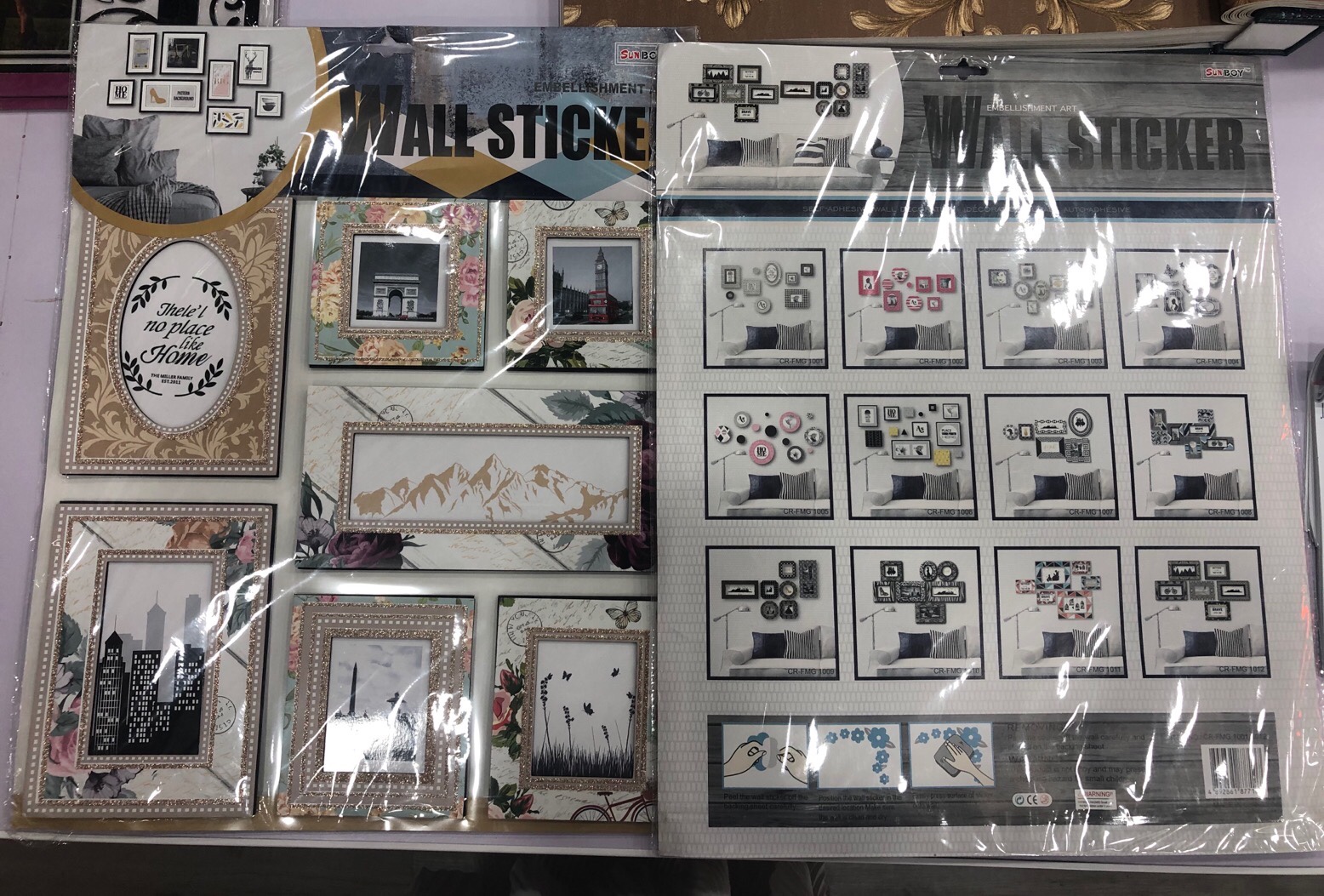 Photo frame sticker details Picture