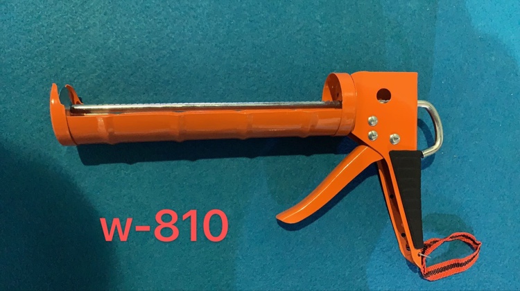 W-810橘黄色带齿胶枪图