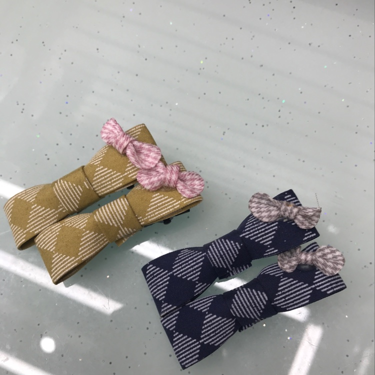 Korean version of the cloth bowknot clip on a clip bangs clip