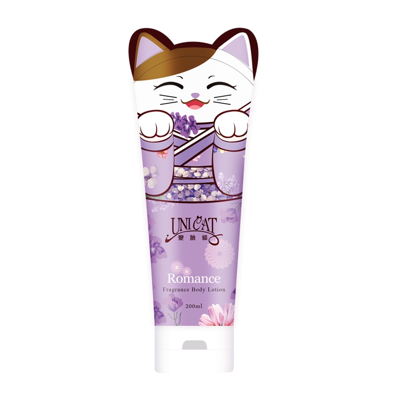 Romantic Scented Body Lotion with Changing Face Cat from South Korea