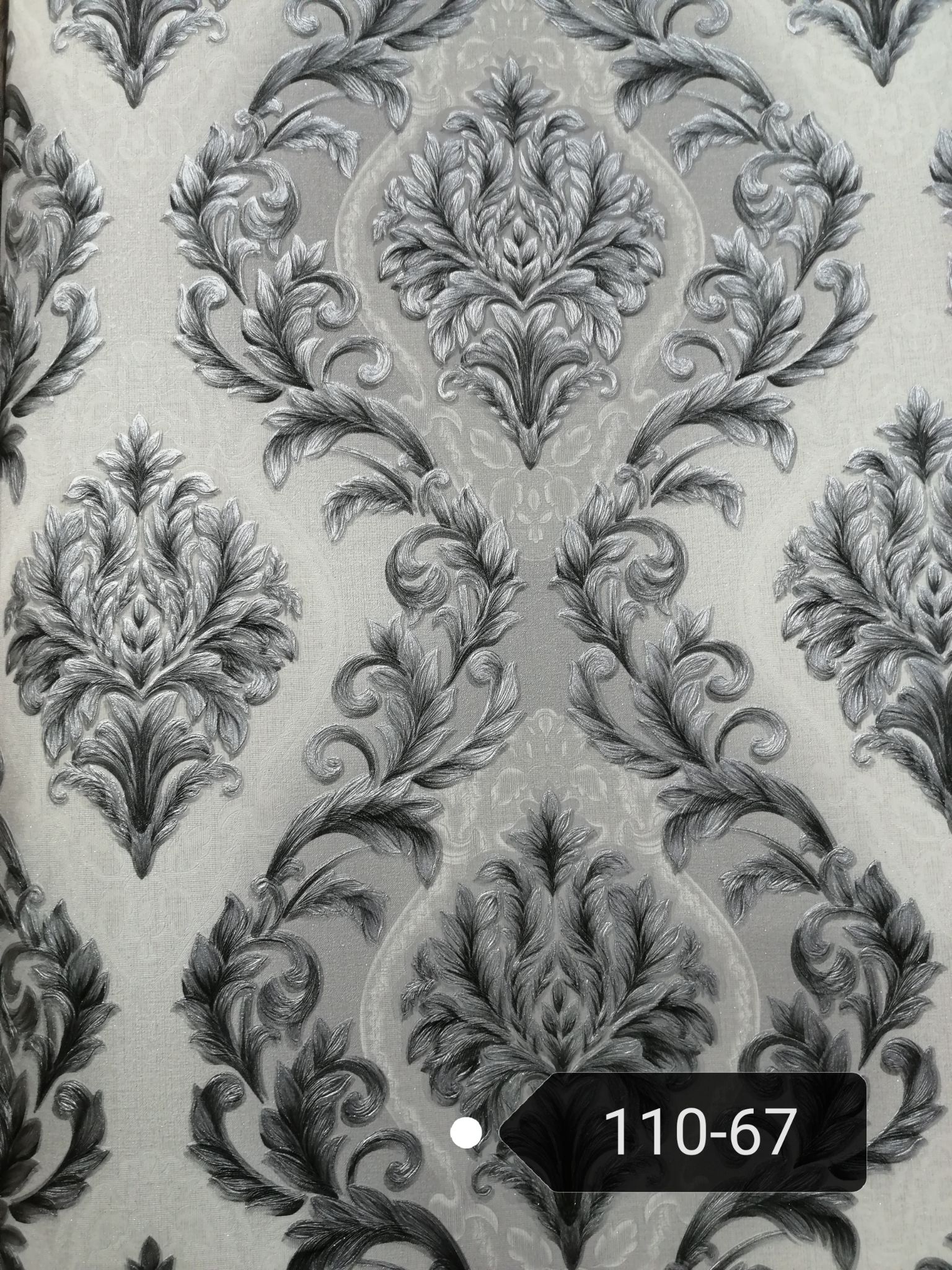Classic European floral PVC wallpaper